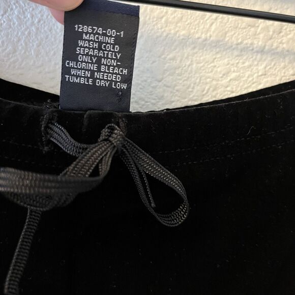 Vintage Gap Velvet Pants Womens XS Pull On Black Whimsigoth Fairy Witchy 90s Y2K - Picture 5 of 12